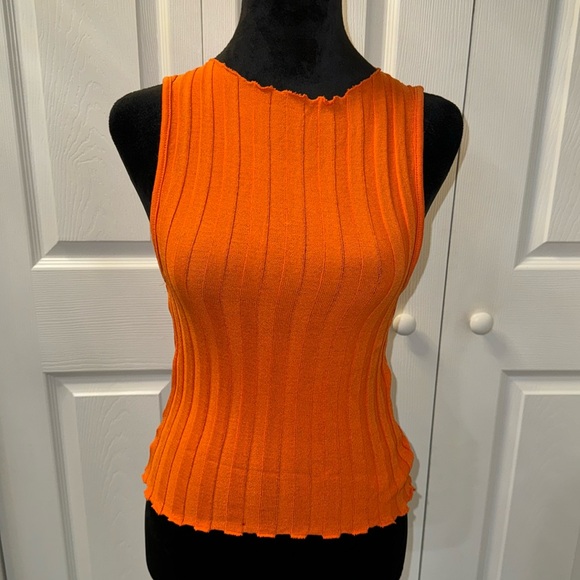 ZARA Orange top - Picture 1 of 3